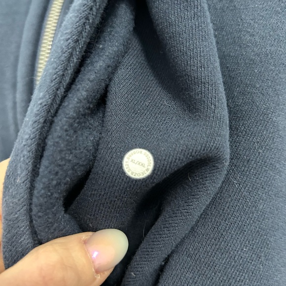 lululemon scuba full zip navy blue hoodie - Picture 2 of 2